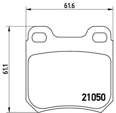 BREMBO stabdžių trinkelių rinkinys, diskinis stabdys P 59 014