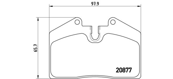 BREMBO Комплект тормозных колодок, дисковый тормоз P 65 004