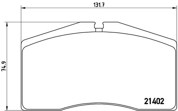 BREMBO stabdžių trinkelių rinkinys, diskinis stabdys P 65 006