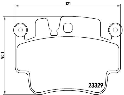 BREMBO Комплект тормозных колодок, дисковый тормоз P 65 009