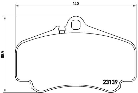 BREMBO Комплект тормозных колодок, дисковый тормоз P 65 011