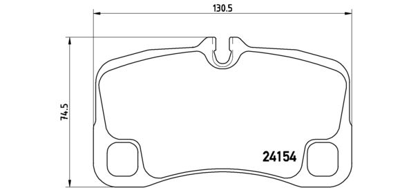 BREMBO stabdžių trinkelių rinkinys, diskinis stabdys P 65 012