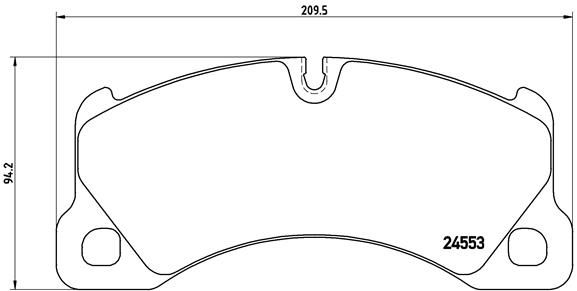 BREMBO stabdžių trinkelių rinkinys, diskinis stabdys P 65 017