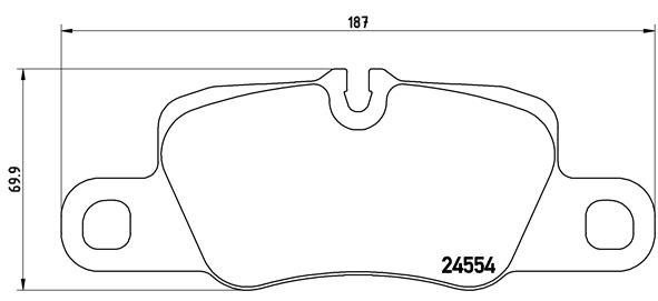 BREMBO stabdžių trinkelių rinkinys, diskinis stabdys P 65 020