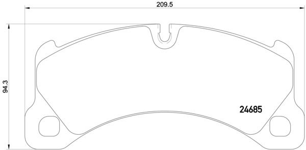 BREMBO stabdžių trinkelių rinkinys, diskinis stabdys P 65 026