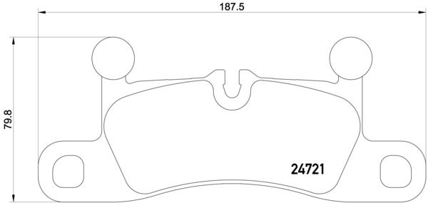 BREMBO Комплект тормозных колодок, дисковый тормоз P 65 027