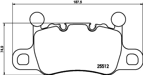 BREMBO Комплект тормозных колодок, дисковый тормоз P 65 038