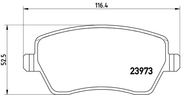 BREMBO Комплект тормозных колодок, дисковый тормоз P 68 033