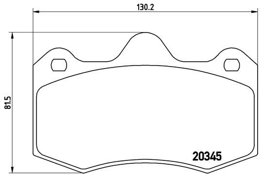 BREMBO stabdžių trinkelių rinkinys, diskinis stabdys P 68 051