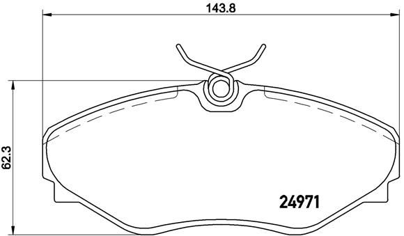 BREMBO Комплект тормозных колодок, дисковый тормоз P 68 055