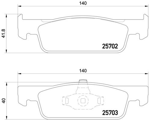 BREMBO Комплект тормозных колодок, дисковый тормоз P 68 059