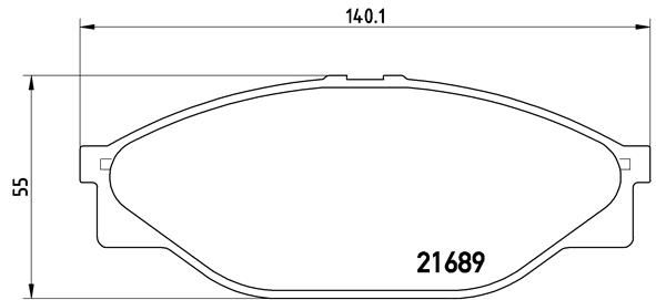 BREMBO stabdžių trinkelių rinkinys, diskinis stabdys P 83 023