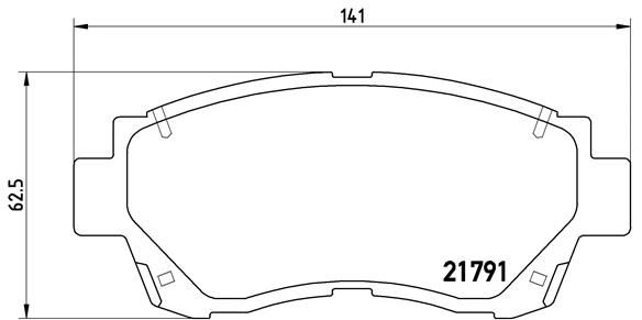 BREMBO Комплект тормозных колодок, дисковый тормоз P 83 027