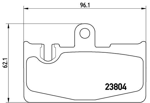 BREMBO stabdžių trinkelių rinkinys, diskinis stabdys P 83 059