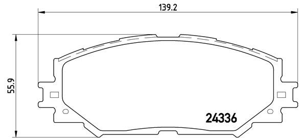 BREMBO stabdžių trinkelių rinkinys, diskinis stabdys P 83 082