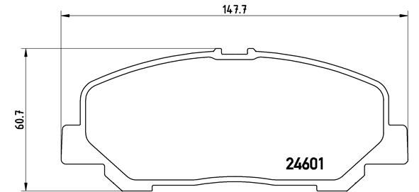 BREMBO Комплект тормозных колодок, дисковый тормоз P 83 099