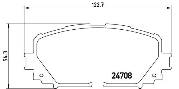 BREMBO stabdžių trinkelių rinkinys, diskinis stabdys P 83 101