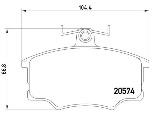 BREMBO stabdžių trinkelių rinkinys, diskinis stabdys P 85 010