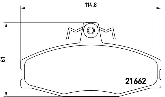 BREMBO Комплект тормозных колодок, дисковый тормоз P 85 022