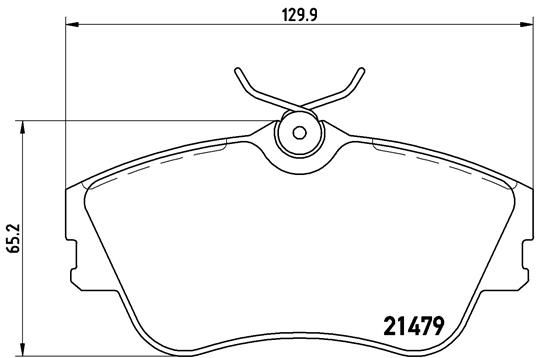 BREMBO stabdžių trinkelių rinkinys, diskinis stabdys P 85 029