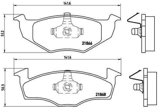 BREMBO Комплект тормозных колодок, дисковый тормоз P 85 031