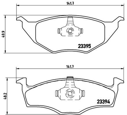 BREMBO Комплект тормозных колодок, дисковый тормоз P 85 055