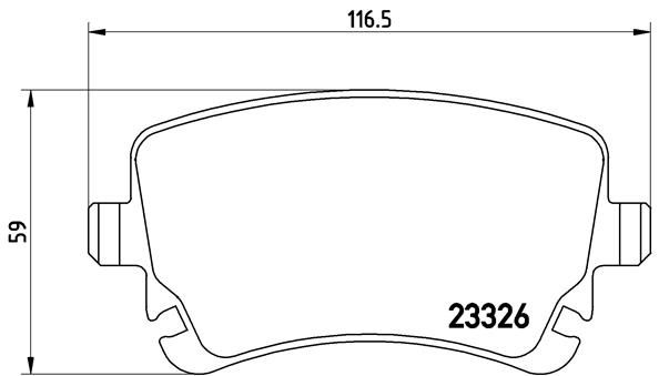 BREMBO Комплект тормозных колодок, дисковый тормоз P 85 076