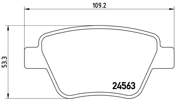 BREMBO stabdžių trinkelių rinkinys, diskinis stabdys P 85 114