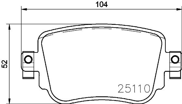 BREMBO stabdžių trinkelių rinkinys, diskinis stabdys P 85 140