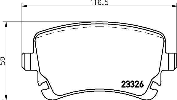 BREMBO stabdžių trinkelių rinkinys, diskinis stabdys P 85 143