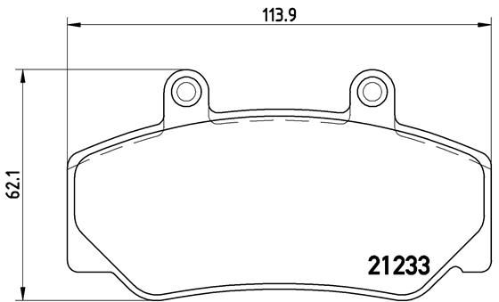 BREMBO Комплект тормозных колодок, дисковый тормоз P 86 006