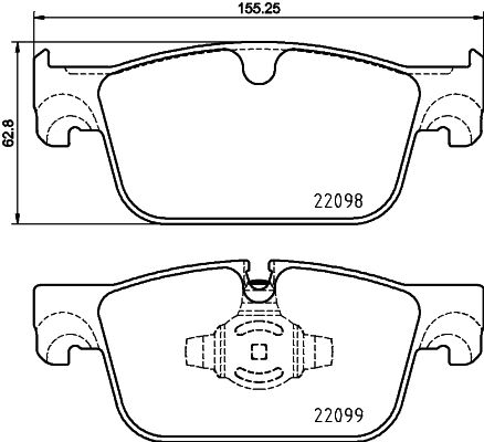 BREMBO Комплект тормозных колодок, дисковый тормоз P 86 028