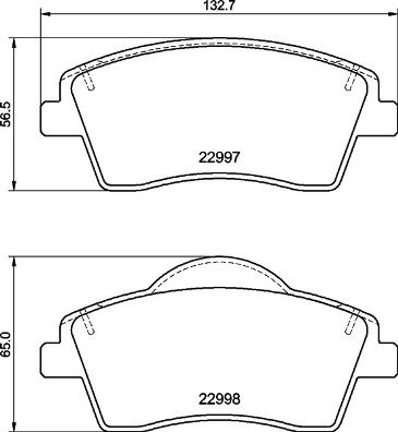 BREMBO stabdžių trinkelių rinkinys, diskinis stabdys P 86 033