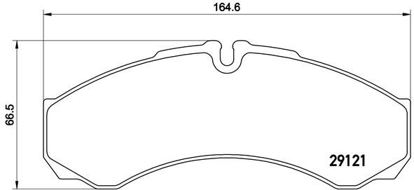 BREMBO stabdžių trinkelių rinkinys, diskinis stabdys P A6 017