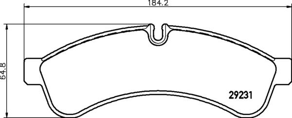 BREMBO stabdžių trinkelių rinkinys, diskinis stabdys P A6 030