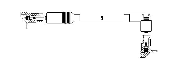 BREMI Провод зажигания 115/60