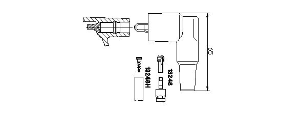 BREMI Вилка, катушка зажигания 13248