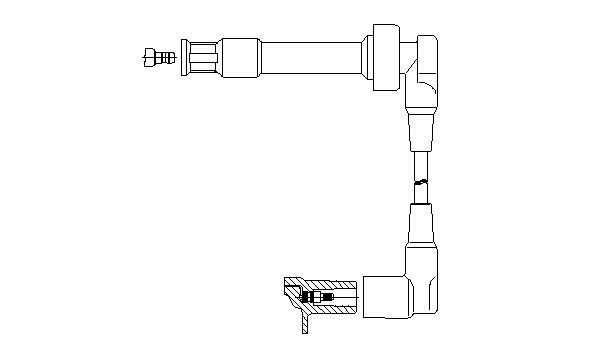 BREMI Провод зажигания 135/115