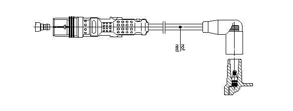 BREMI Провод зажигания 1A01/58