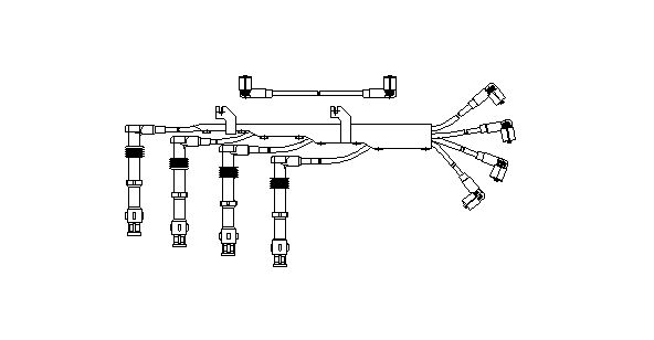 BREMI Комплект проводов зажигания 473/100