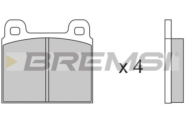 BREMSI Комплект тормозных колодок, дисковый тормоз BP2011