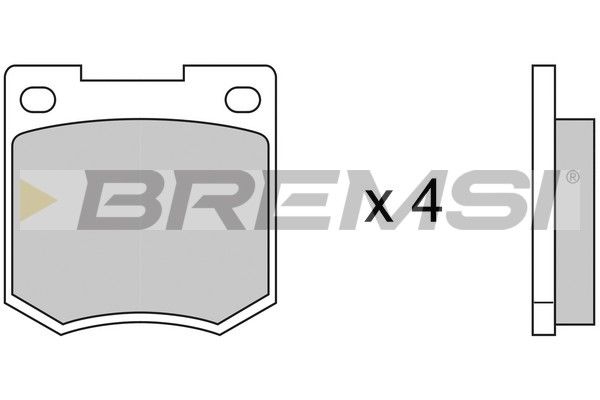 BREMSI Комплект тормозных колодок, дисковый тормоз BP2020