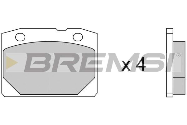 BREMSI stabdžių trinkelių rinkinys, diskinis stabdys BP2065