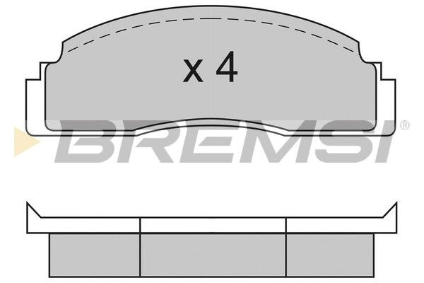 BREMSI stabdžių trinkelių rinkinys, diskinis stabdys BP2104