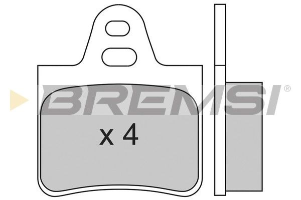 BREMSI Комплект тормозных колодок, дисковый тормоз BP2130
