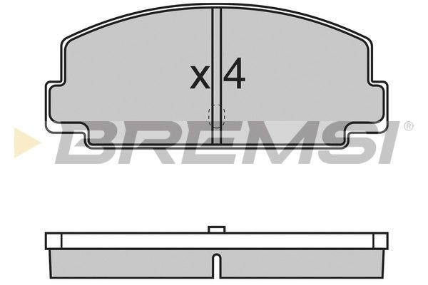 BREMSI stabdžių trinkelių rinkinys, diskinis stabdys BP2137