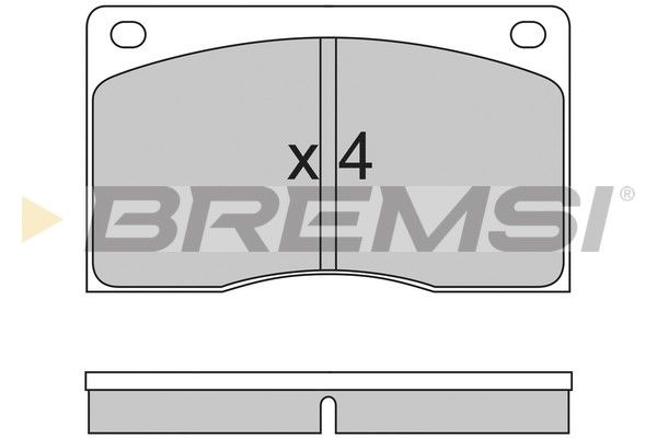 BREMSI stabdžių trinkelių rinkinys, diskinis stabdys BP2213