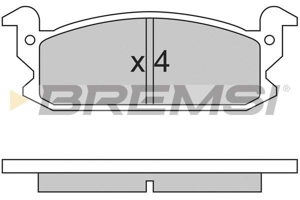 BREMSI stabdžių trinkelių rinkinys, diskinis stabdys BP2280