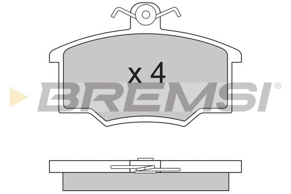 BREMSI stabdžių trinkelių rinkinys, diskinis stabdys BP2281