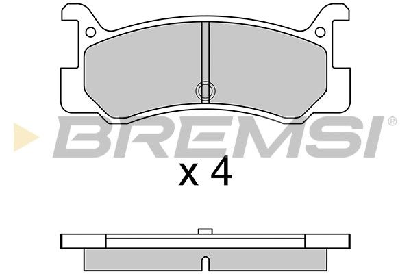 BREMSI stabdžių trinkelių rinkinys, diskinis stabdys BP2328